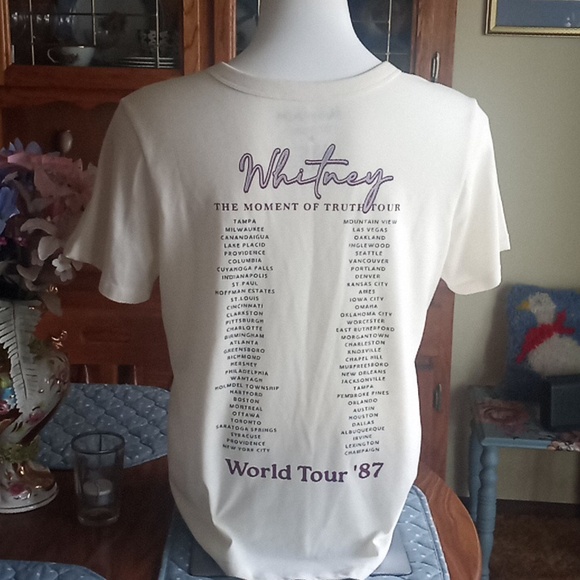 Whitney Houston The Moment Of Truth World Tour '87 Tee - Picture 4 of 8